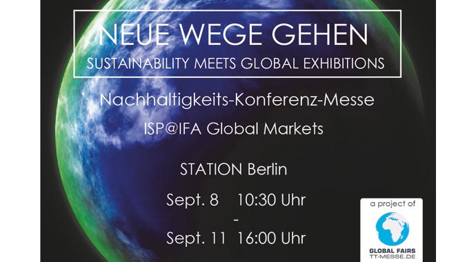 Ankündigung Nachhaltigkeits-Konferenz-Messe Ankündigung Nachhaltigkeits-Konferenz-Messe