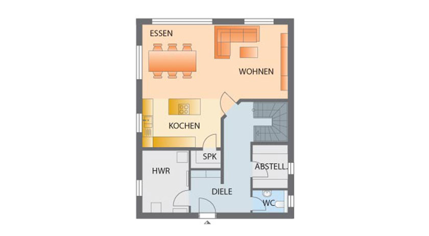 Heinz von Heiden Klassisches Einfamilienhaus Grundriss Erdgeschoss