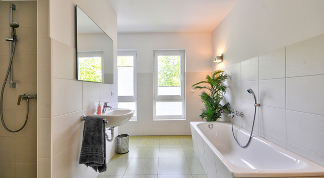 Musterhaus in Teltow Badezimmer