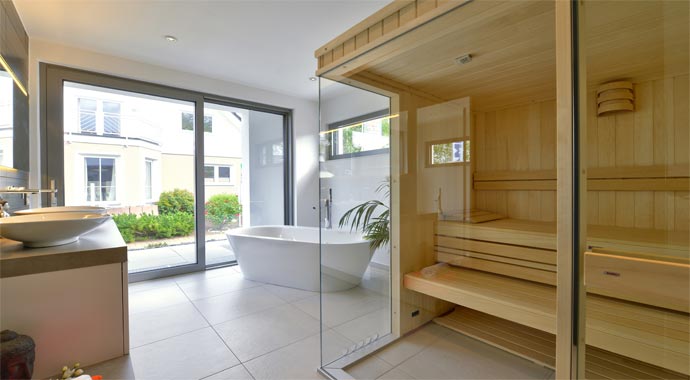 Büdenbender Musterhaus Casaretto Badezimmer