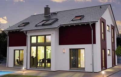 Fingerhut Haus R 118.20 Musterhaus Erlangen Außenansicht