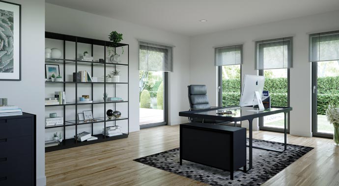 Büro Solitaire-E-165 von Schwabenhaus