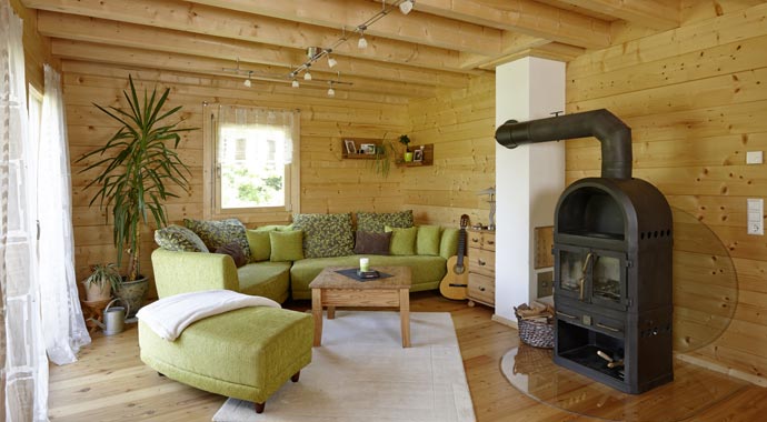 Rems-Murr-Holzhaus Haus Siglingen Wohnbereich