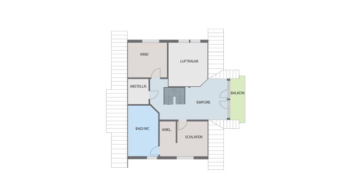 Stommel Haus Silberlinde-Schreiber Grundriss Obergeschoss