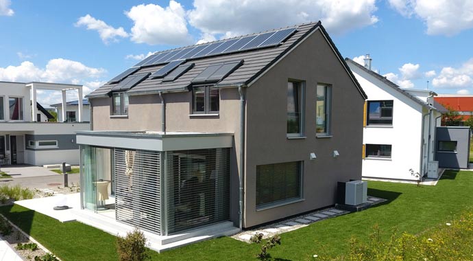 Außenansicht Musterhaus Günzburg von Lehner-Haus