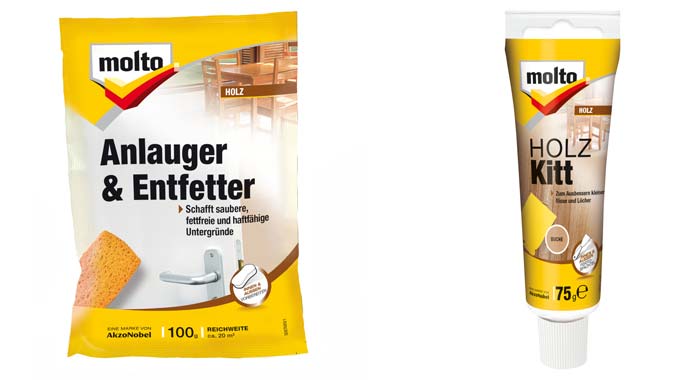 Anlauger & Entfetter und Holzkitt von Molto Anlauger & Entfetter und Holzkitt von Molto