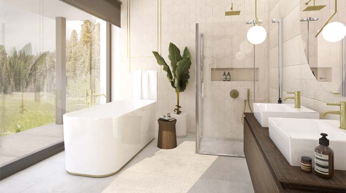 Badezimmer Bungalow VISION 178