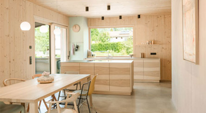 Esszimmer Einfamilienhaus Gehring von holzius