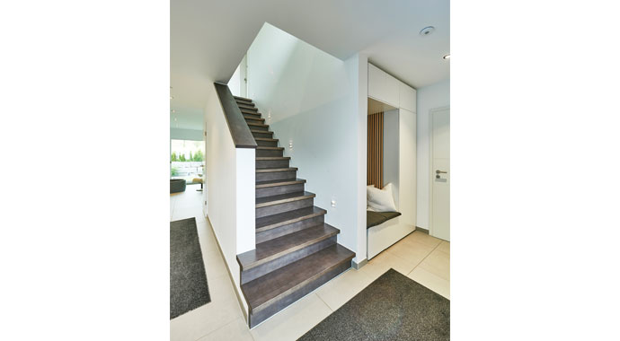 Treppenhaus Haus Dietrich von Fertighaus WEISS