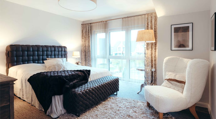 Schlafzimmer Musterhaus SENTO 503 von FingerHaus