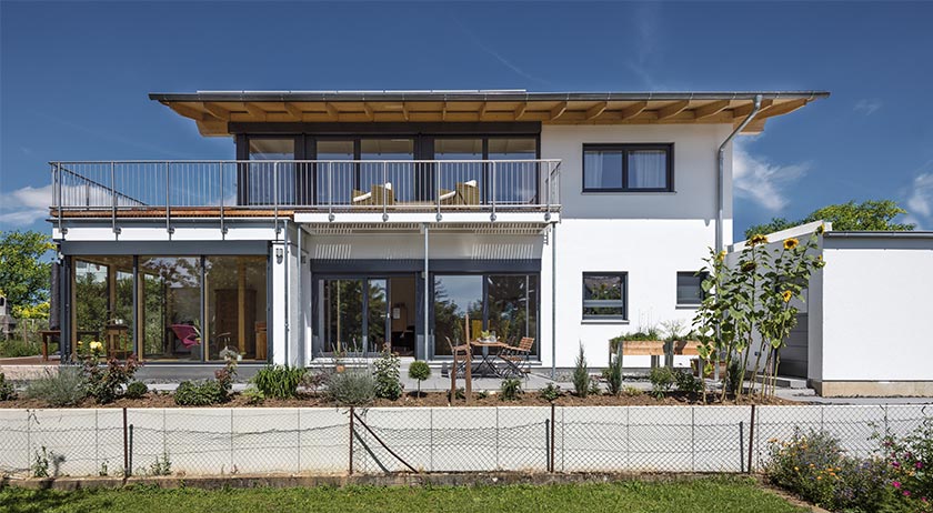 Regnauer Hausbau Haus Leingarten Außenansicht
