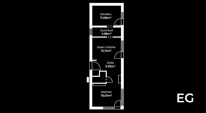Grundriss Option Bungalow von WeberHaus