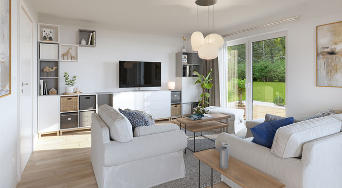 Wohnbereich Concept Design 122 edition von Favorit Massivhaus