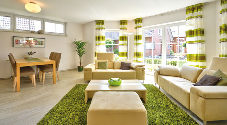 Musterhaus in Kamen Ess- und Wohnbereich