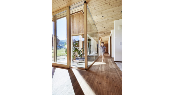 Wohnbereich Wohnhaus Abersee von holzius