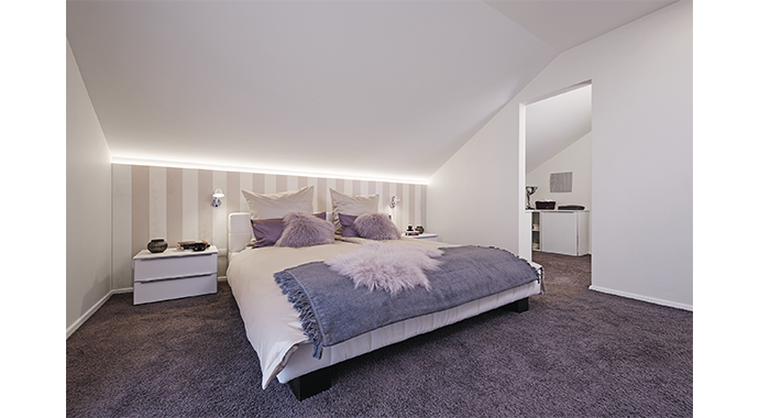 WeberHaus Ausstellungshaus Rheinau-Linx generation 5.5 Schlafzimmer