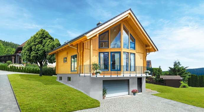 Außenansicht Blockhaus Adria von LéonWood