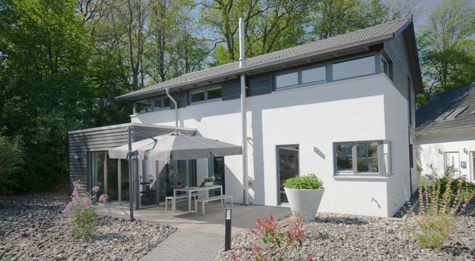 Meisterstück-Haus KUBUS – Musterhaus Bad Vilbel Außenansicht