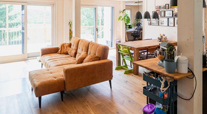 Wohnbereich Modulhaus von Wohnwagon