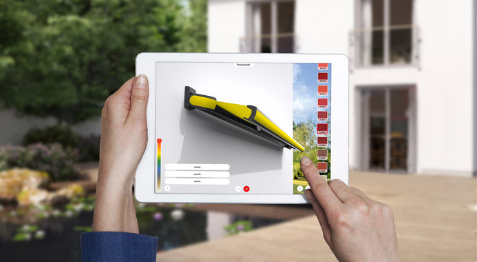 Markisenkonfiguration mit der 3D App von markilux