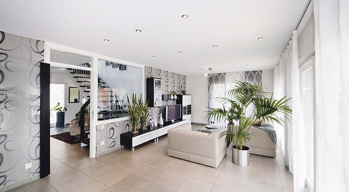 WeberHaus Ausstellungshaus Fellbach Wohnbereich