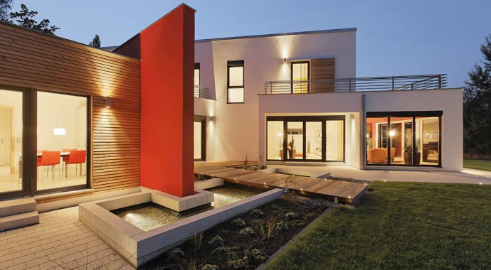 Luxhaus Musterhaus Georgsgmünd Außenansicht