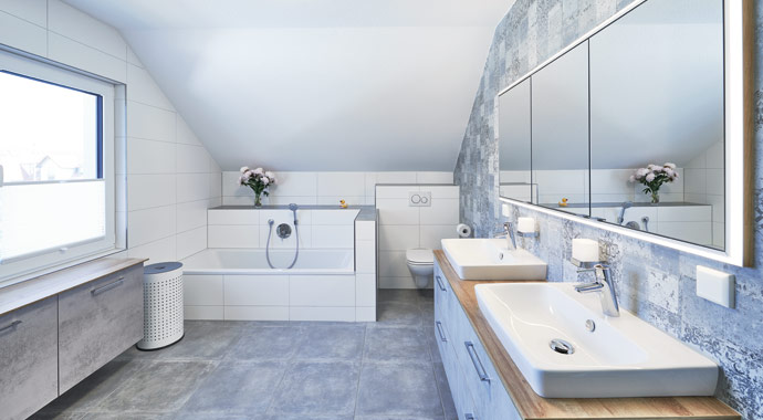 Badezimmer Haus Veith von Fertighaus WEISS