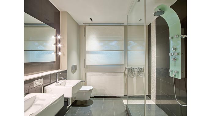 Badezimmer Musterhaus Mannheim von Das Bodenseehaus