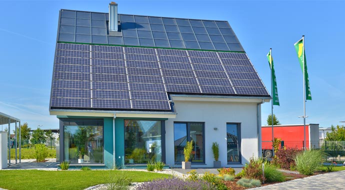 Helma Eigenheimbau Musterhaus Brüssel Außenansicht