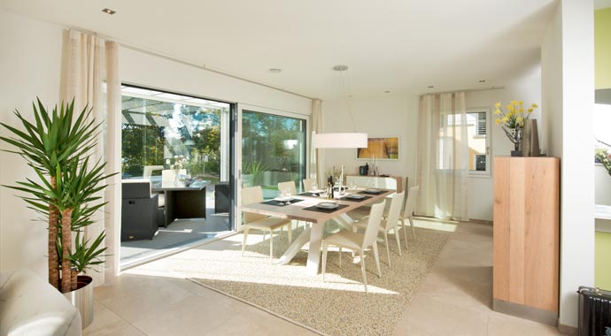 Essbereich Musterhaus Mannheim – Balance 250 von WeberHaus