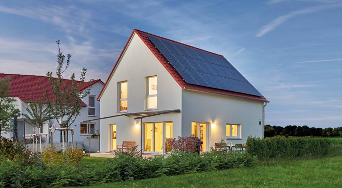 Außenansicht Aktionshaus Vision 127 von Fertighaus WEISS