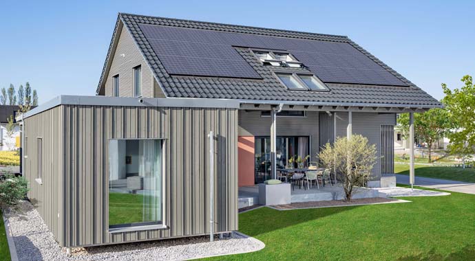 Außenansicht Musterhaus Aenne von SchwörerHaus