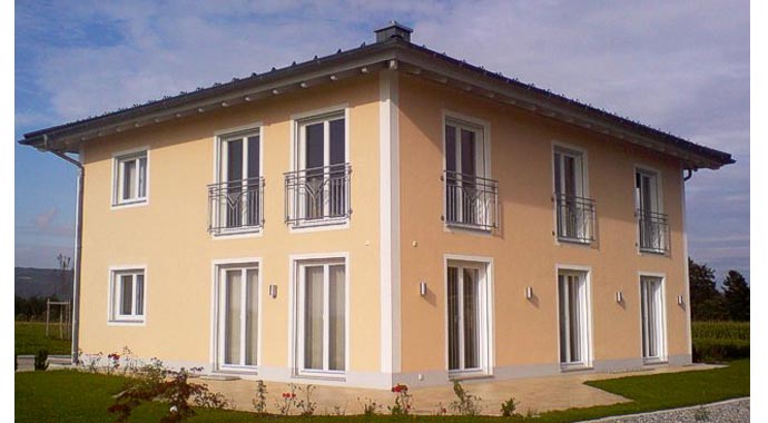 Town & Country Haus Musterhaus freigeplante Stadtvilla Außenansicht