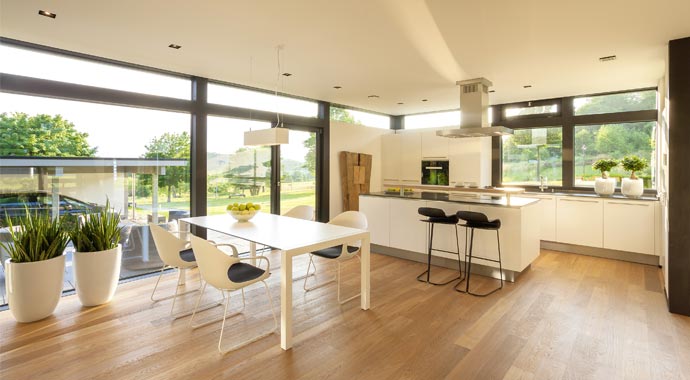 Huf Haus Musterhaus modum Essbereich