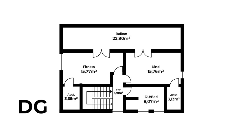 Grundriss Dachgeschoss