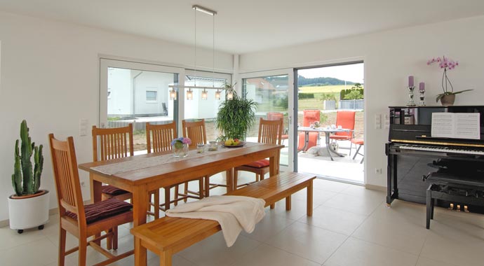 Essbereich Sonnenhaus Löwenstein von Poroton