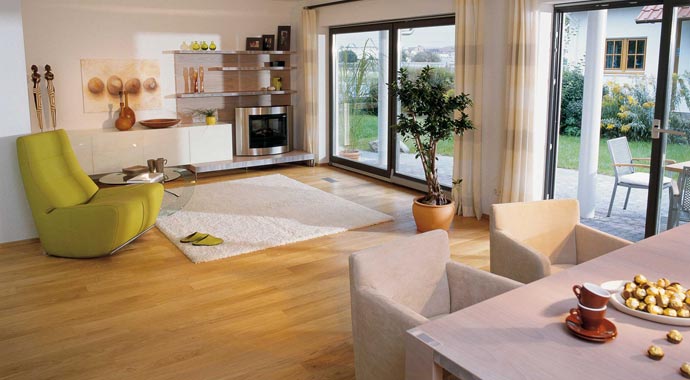 SchwörerHaus Musterhaus Plan 417.7 Wohnbereich