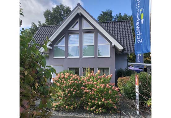 Außenansicht Musterhaus Hannover von Schwabenhaus